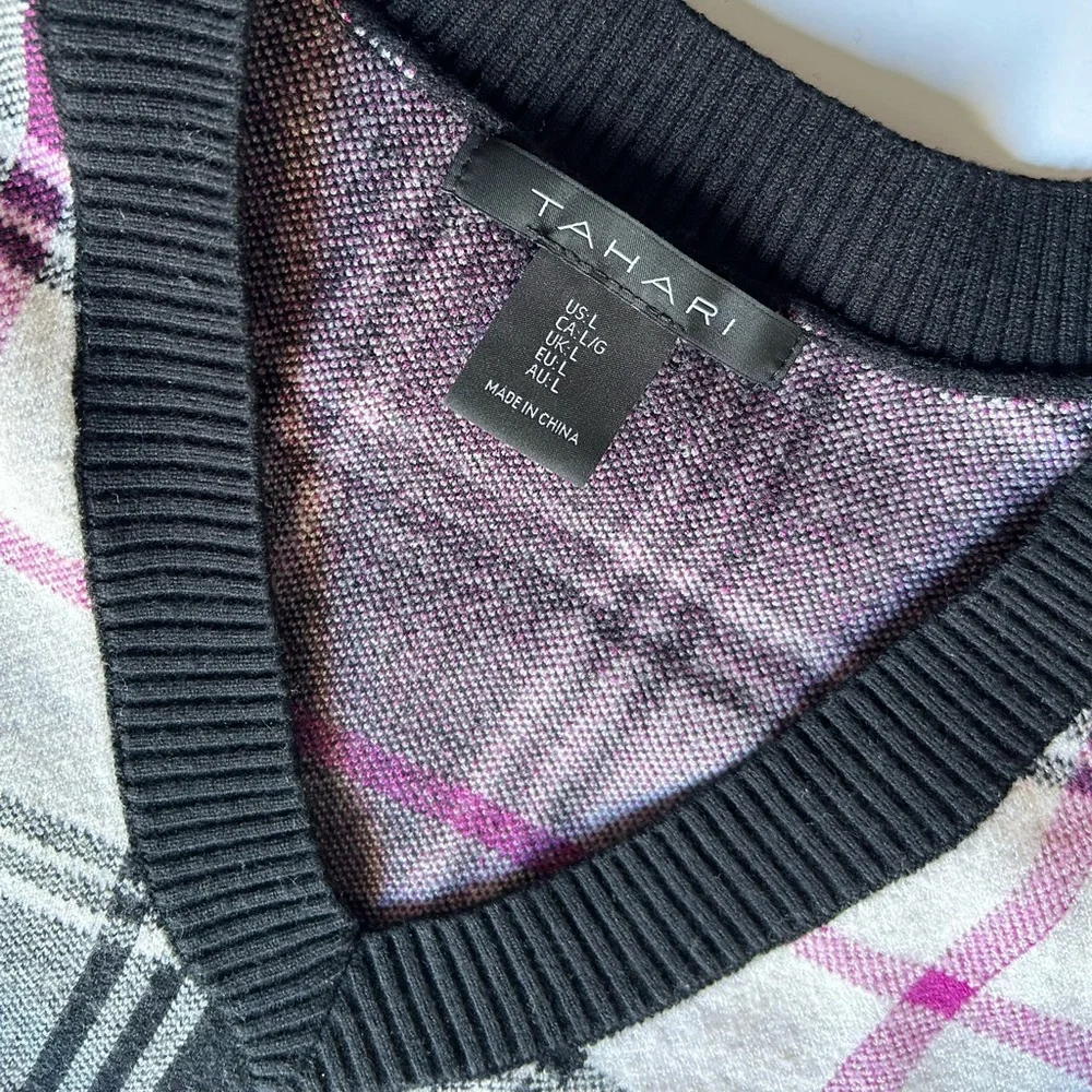 V-neck sweater, multicolored - Picture 2 of 4